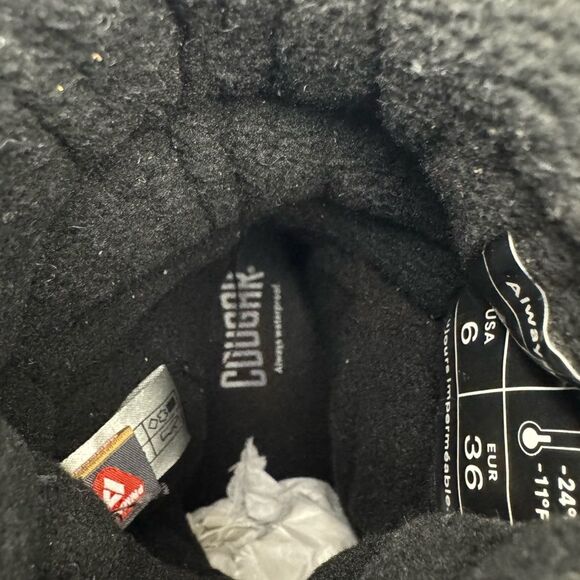 Cougar Women's Stafford Boots Sz 6 Winter Snow Black - Picture 9 of 9